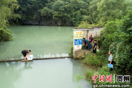 2019年7月3日晚，贵州省毕节市黔西县洪水镇洪箐村村民韩龙在洪水镇境内逢水河段误捉到一条娃娃鱼。